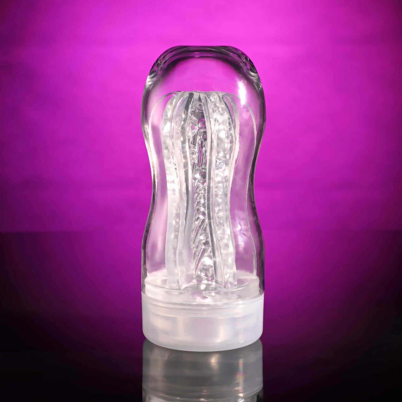 Selopa Stroke of Luck Masturbator with Vibrating C-Ring - Clear