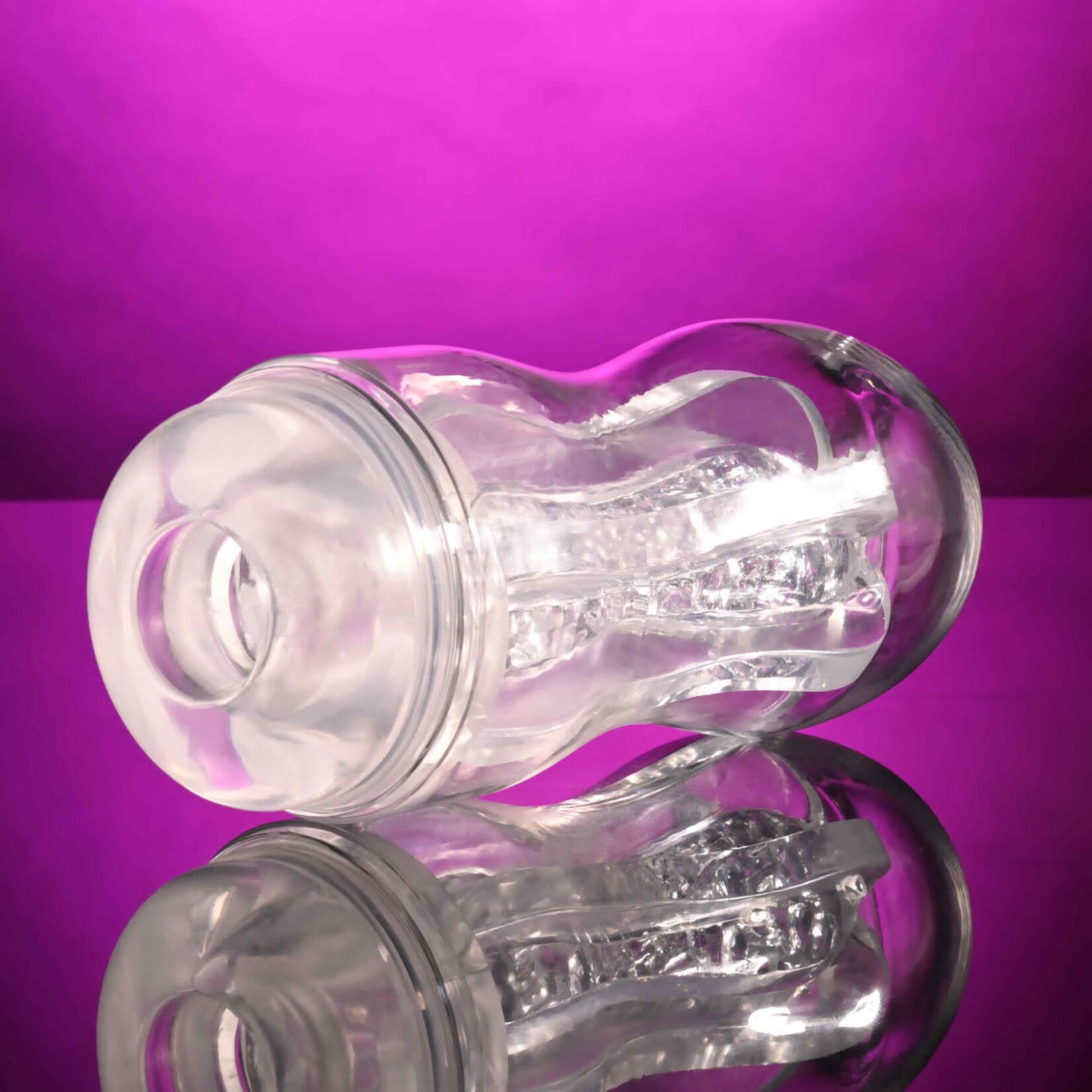 Selopa Stroke of Luck Masturbator with Vibrating C-Ring - Clear