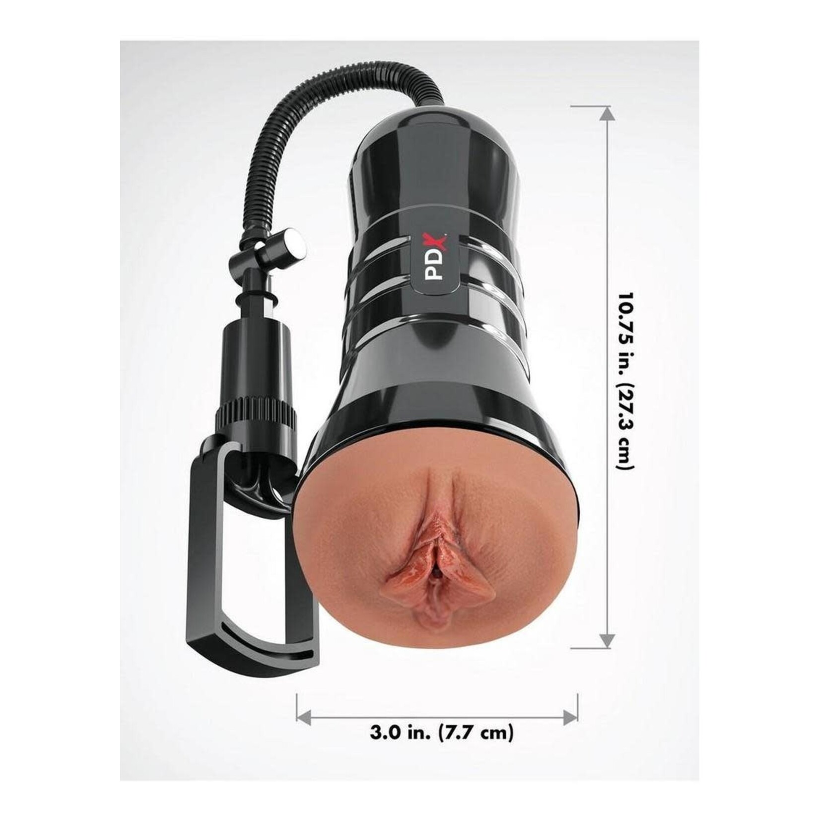 PDX Extreme Wet Pussies Super Sucker XXL Stroker - Pussy - Caramel