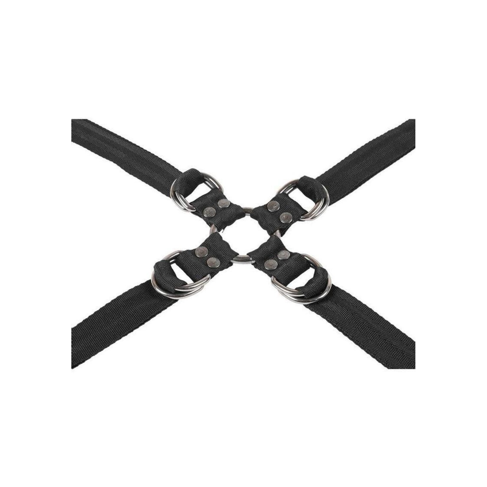 Velvet Noir Adjustable Hog Tie & Cuff Set - Black