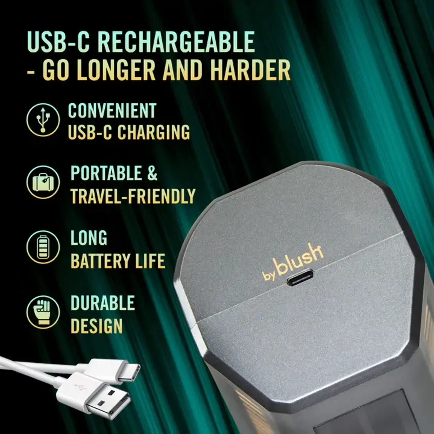 M for Men SpinMaster Pro Rechargeable Masturbator - Grey