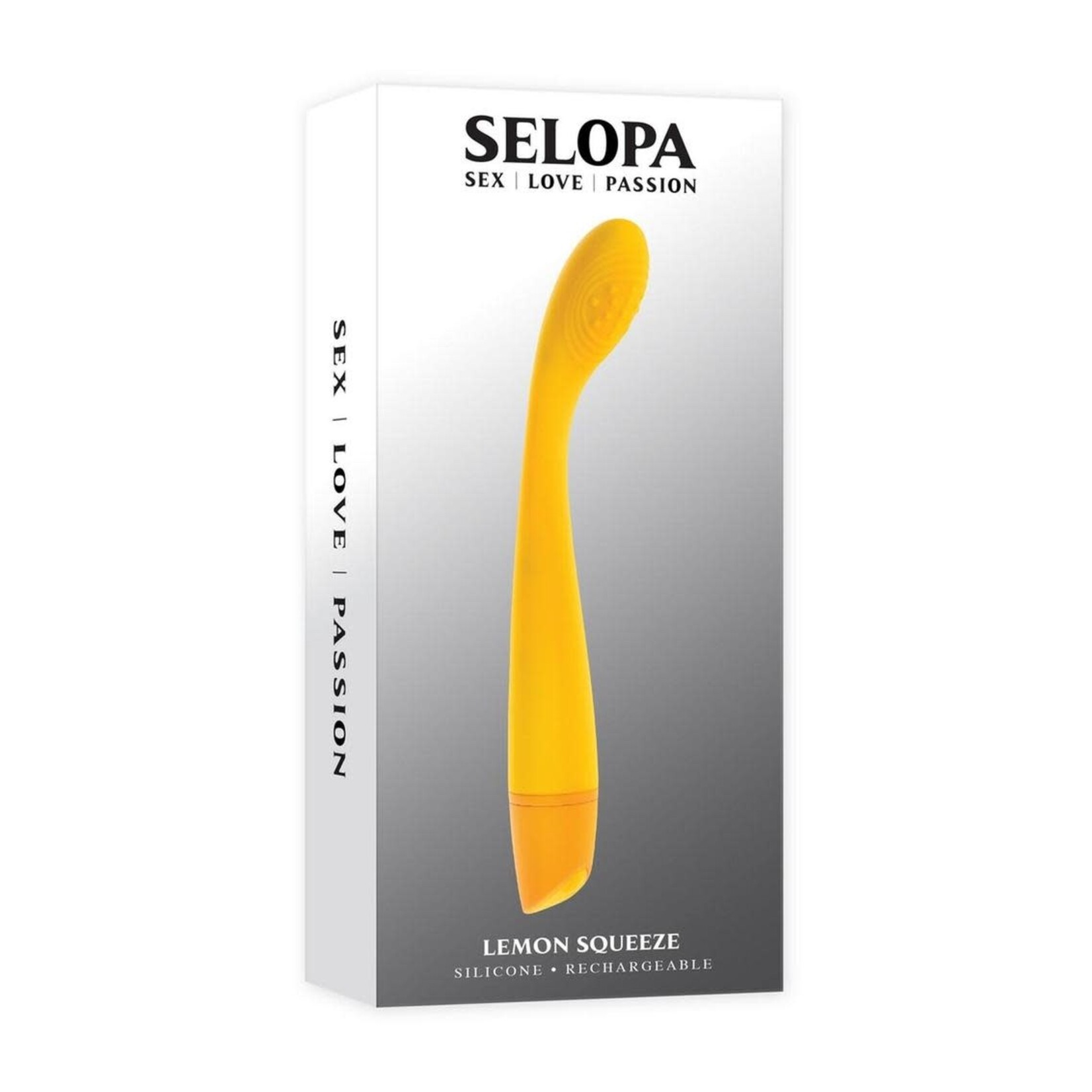 Selopa Lemon Squeeze Rechargeable Silicone G-Spot Vibrator - Yellow