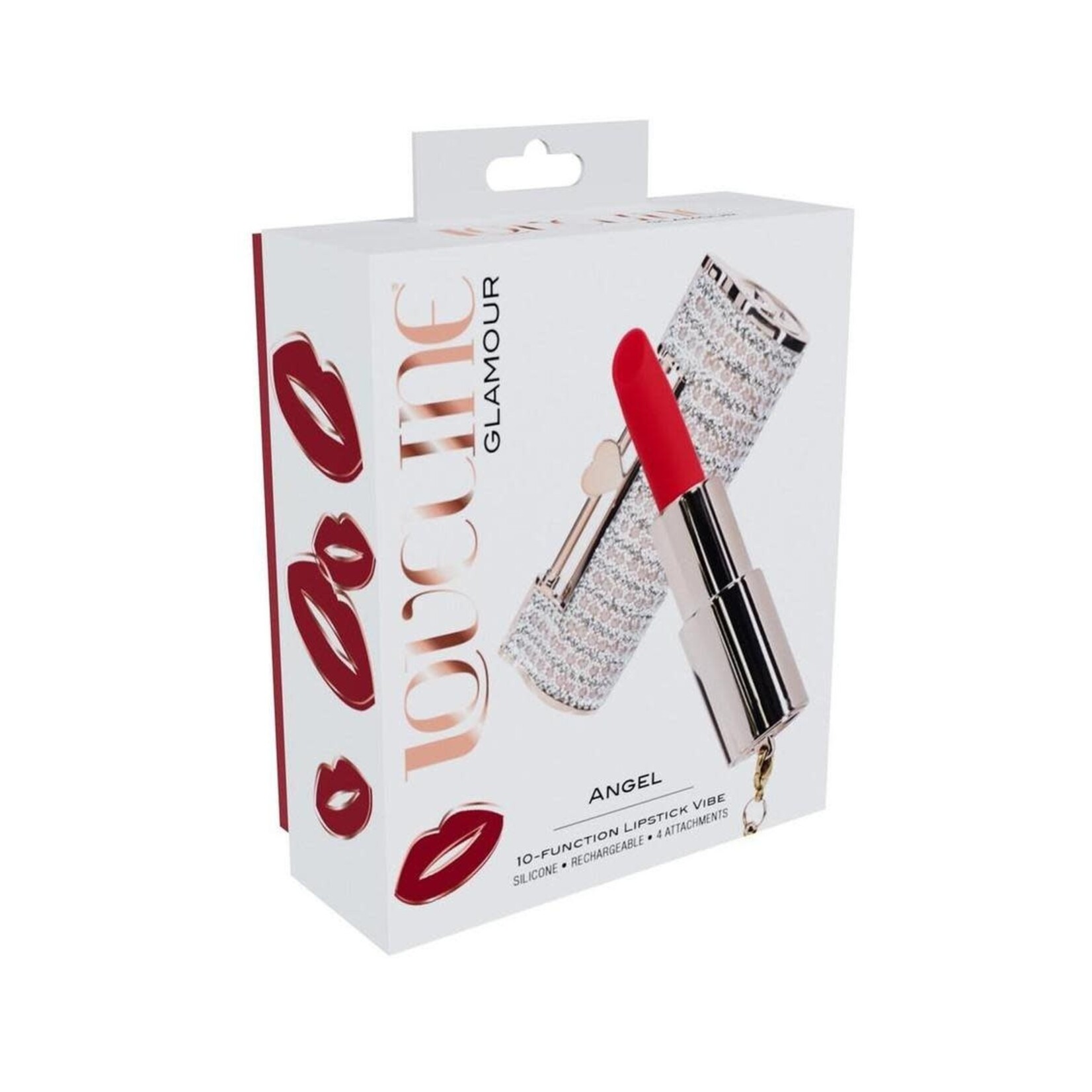 Loveline Angel Lipstick Rechargeable Silicone Vibrator - Pink