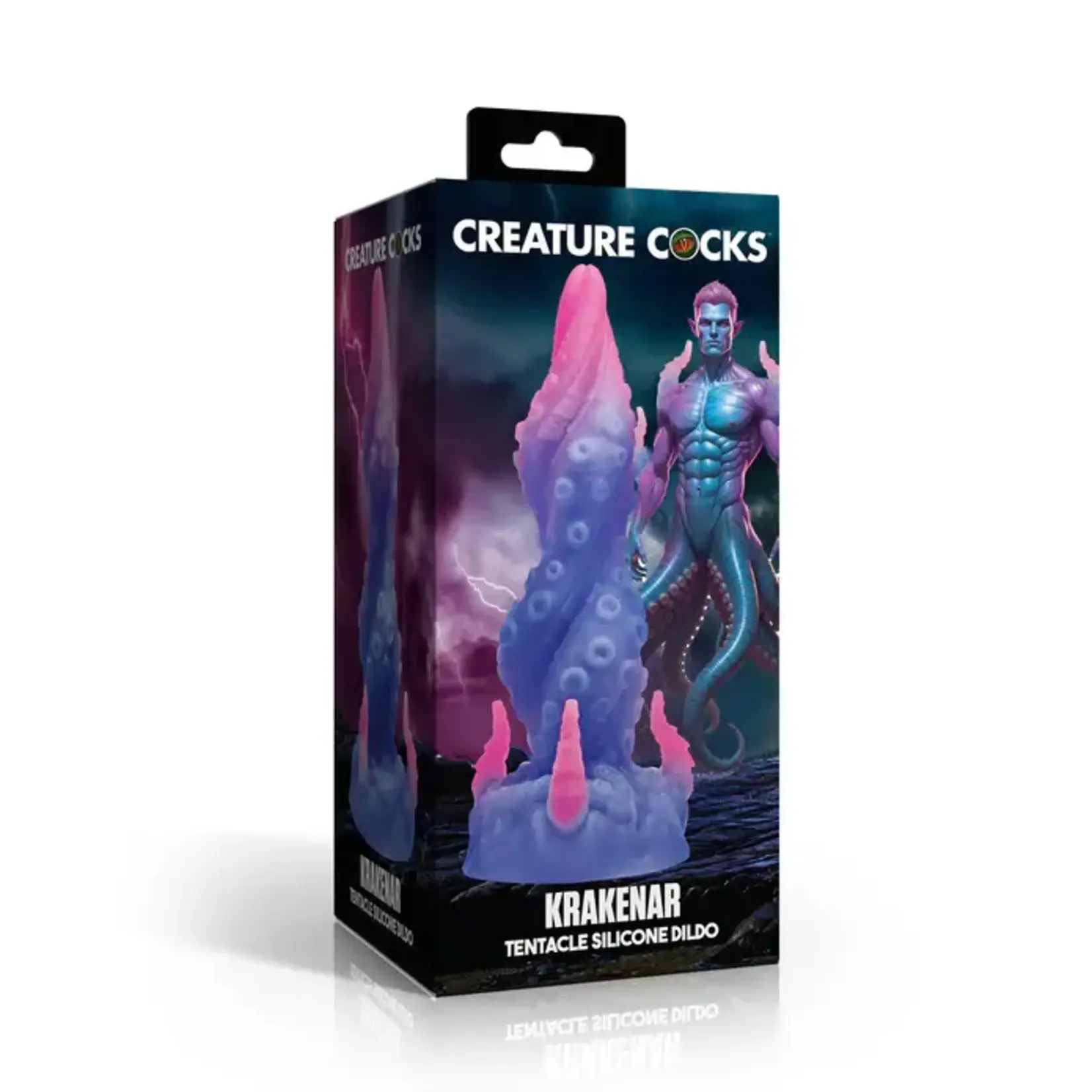 Creature Cocks Krakenar Tentacle Silicone Dildo - Blue/Pink