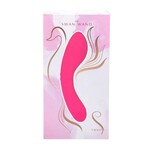 The Swan Wand Rechargeable Silicone Vibrator - Pink