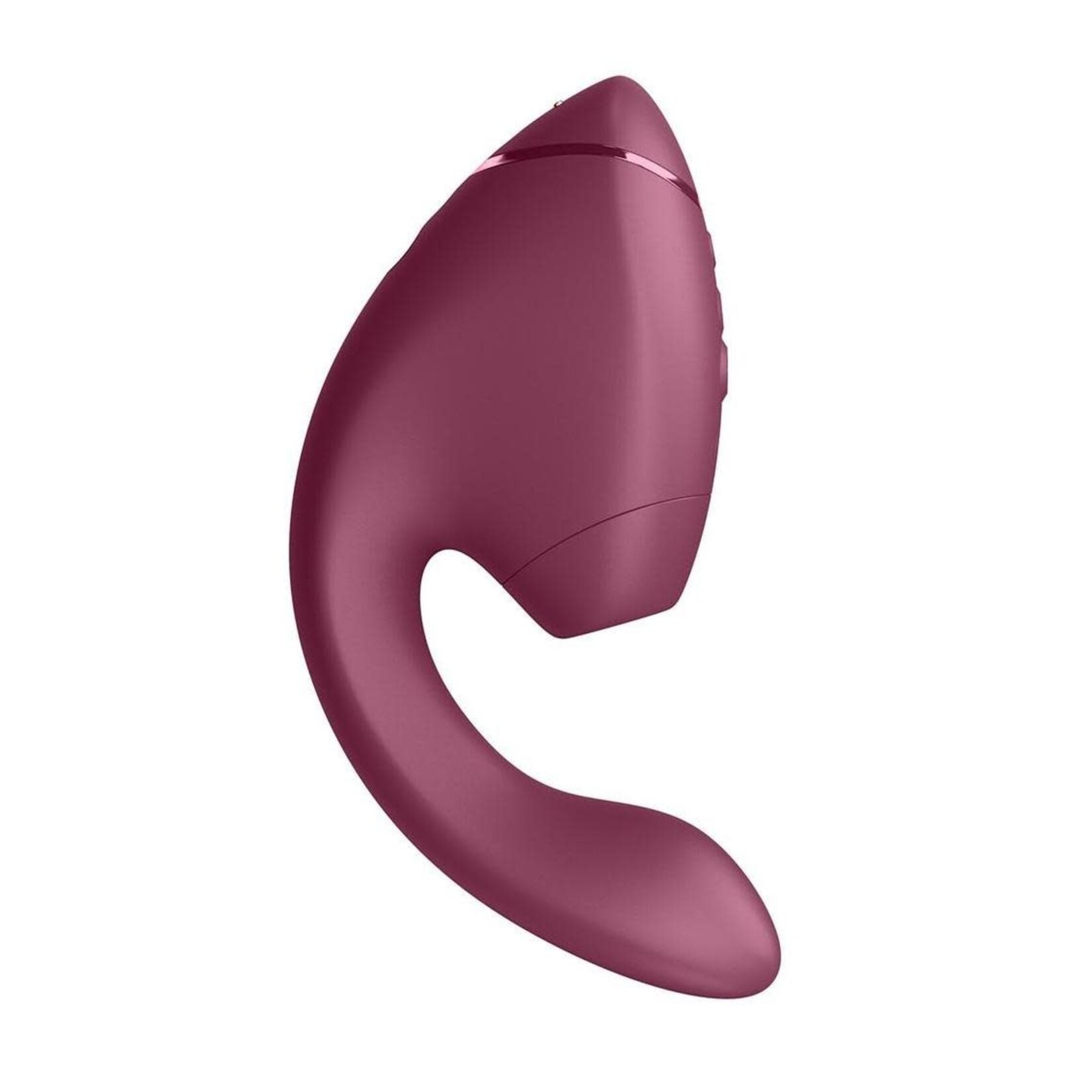 Womanizer Next Duo Rechargeable Silicone Dual G-Spot and Clitoral Stimulator - Dark Pink
