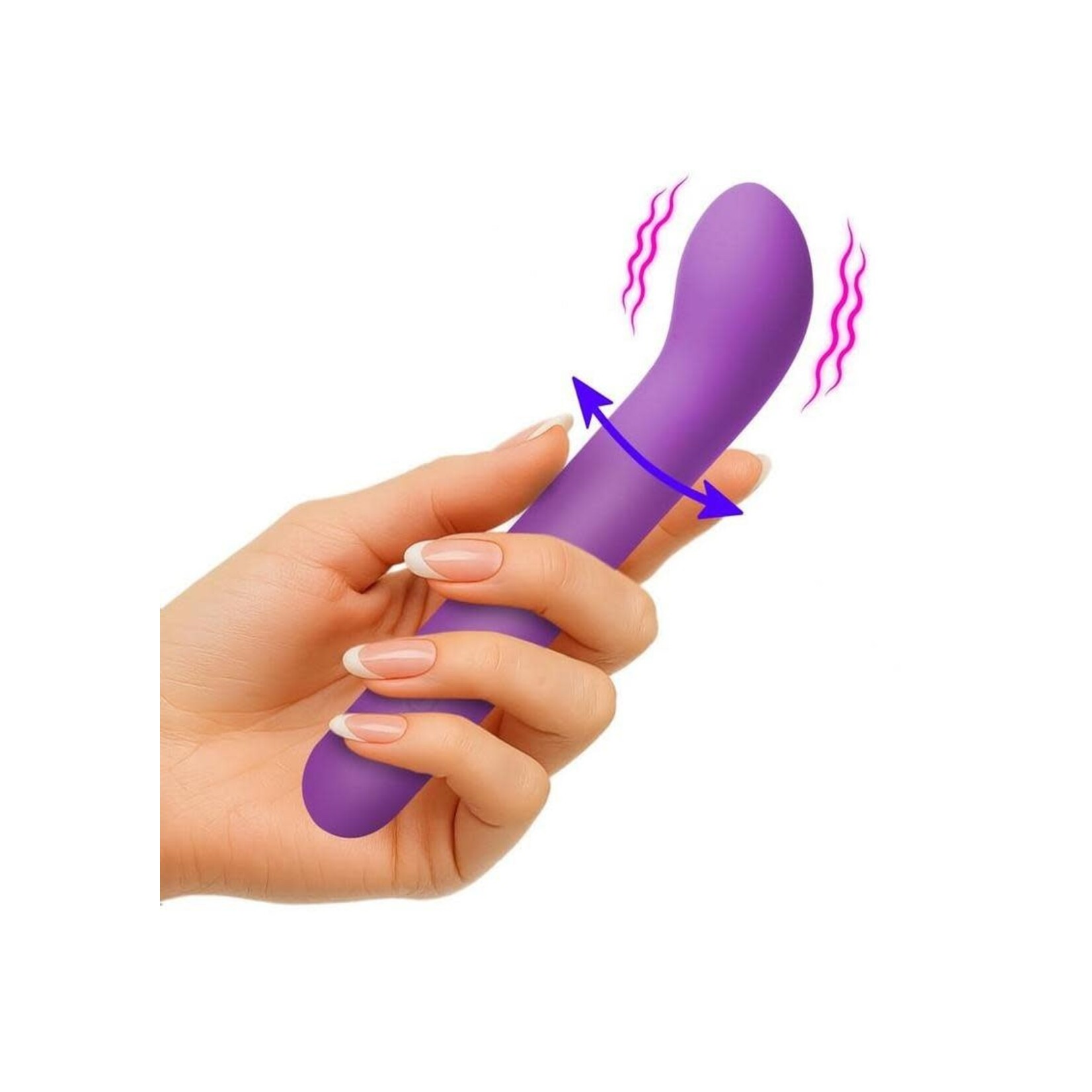 Bang! G-Spot Flexible Rechargeable Silicone Vibrator - Purple