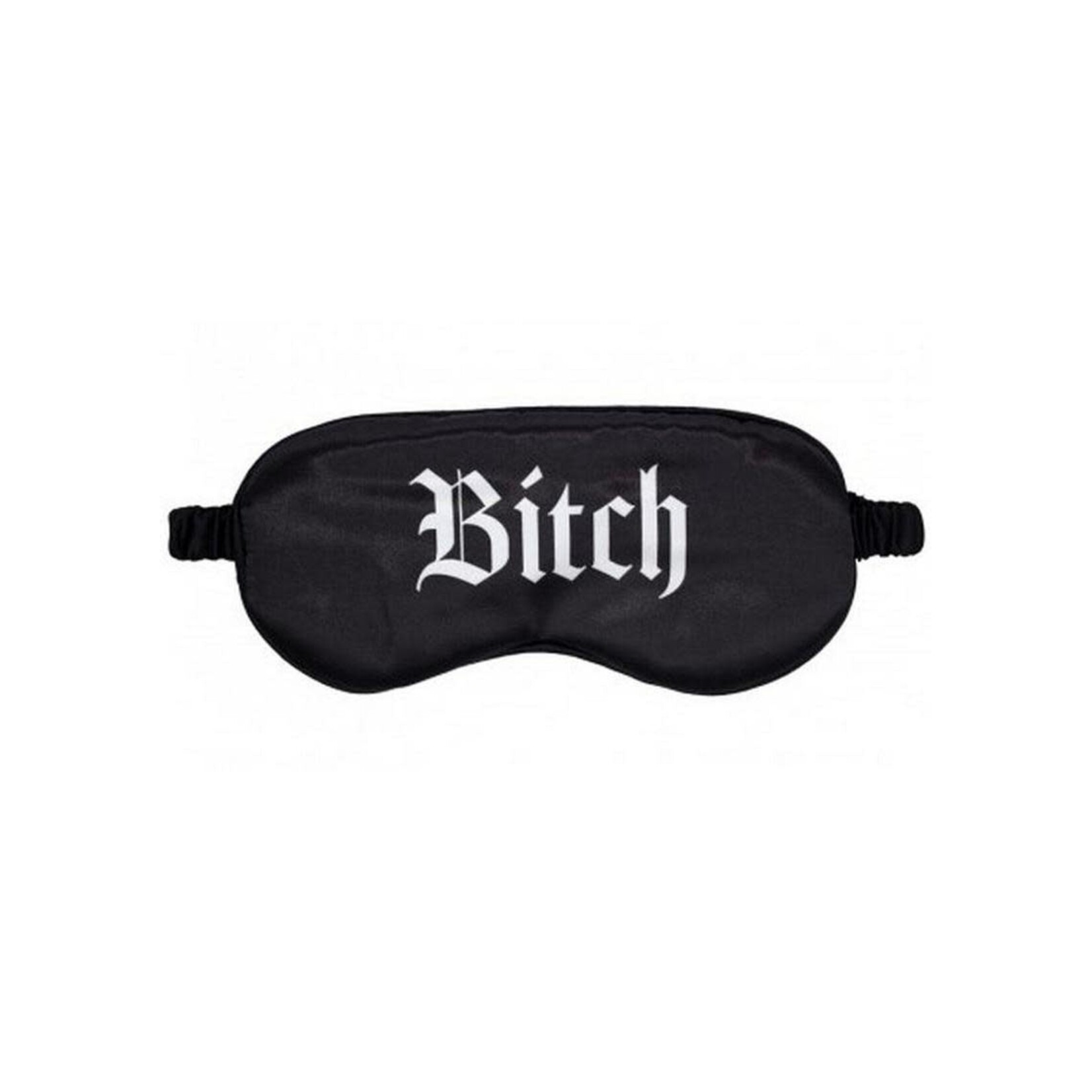 Ouch! Bitch Printed Satin Mask - Black