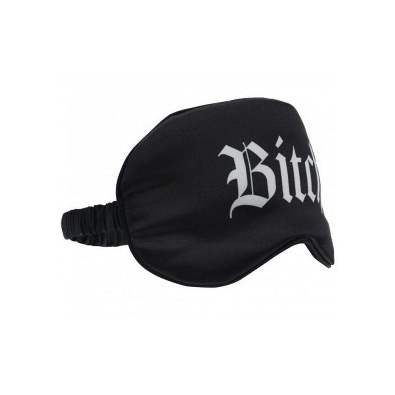 Ouch! Bitch Printed Satin Mask - Black