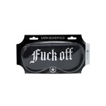 Ouch! Fuck Off Printed Satin Mask - Black