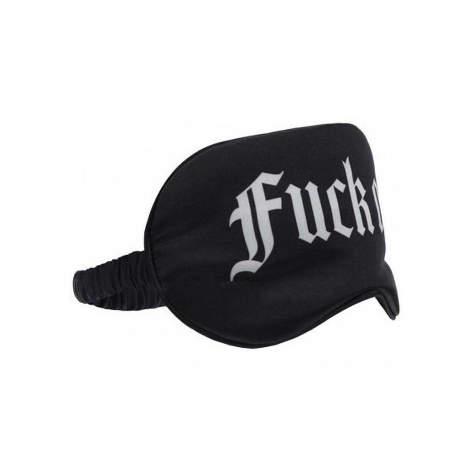 Ouch! Fuck Off Printed Satin Mask - Black