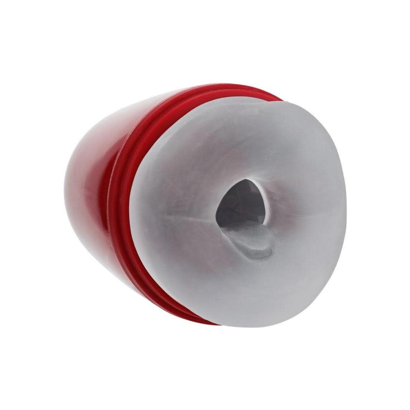 Pumped Vibrobator 10 Function Rechargeable Masturbator - Metallic Red