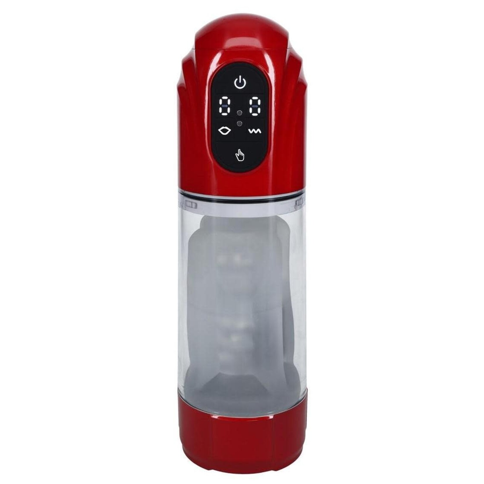 Pumped TechnoThrust 10 Function Automatic Masturbator - Metallic Red