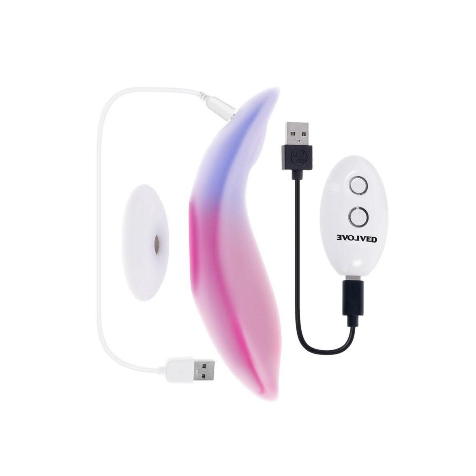 Paradise Rechargeable Silicone Panty Vibe - Pink/Purple