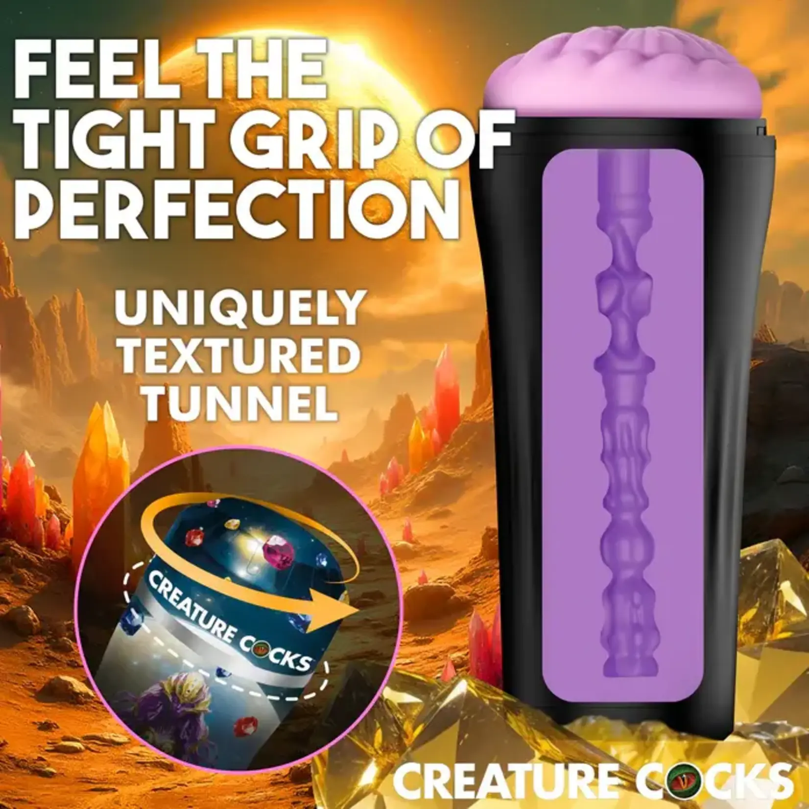 Creature Cocks Thanus Ass Stroker - Purple