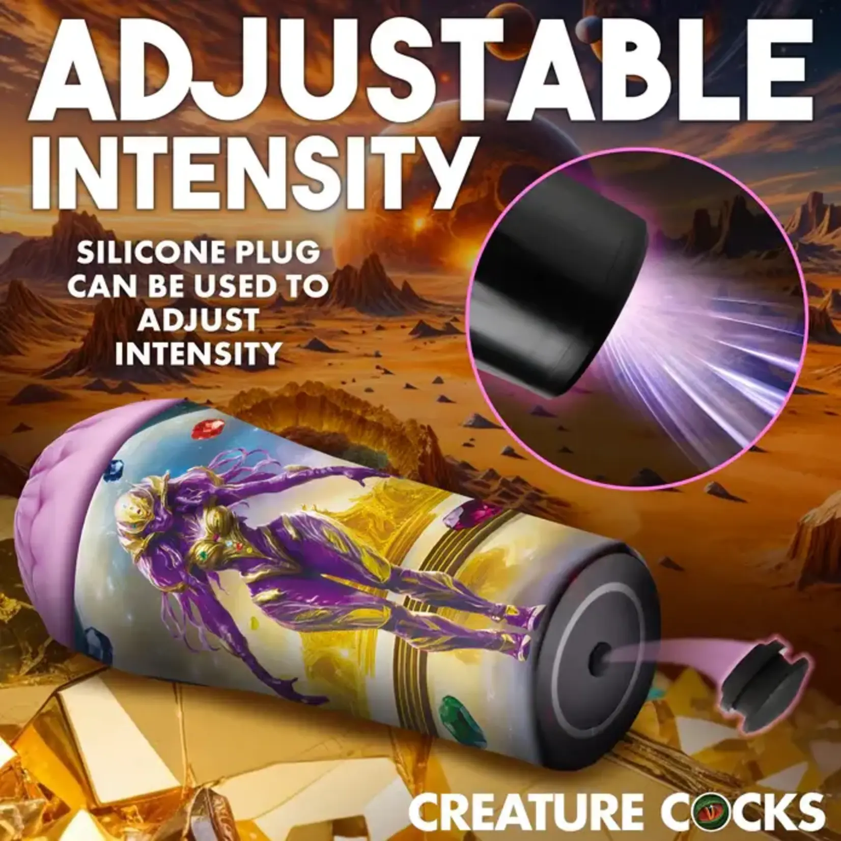 Creature Cocks Thanus Ass Stroker - Purple