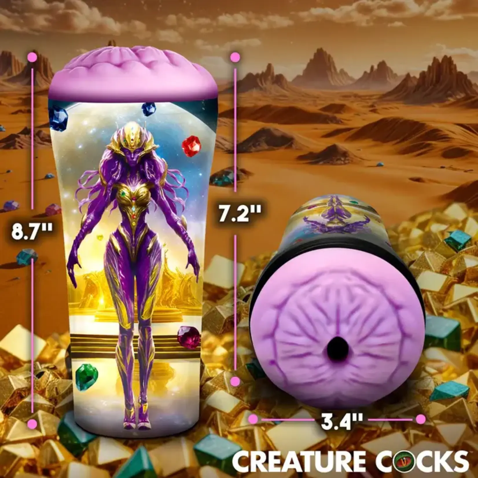 Creature Cocks Thanus Ass Stroker - Purple