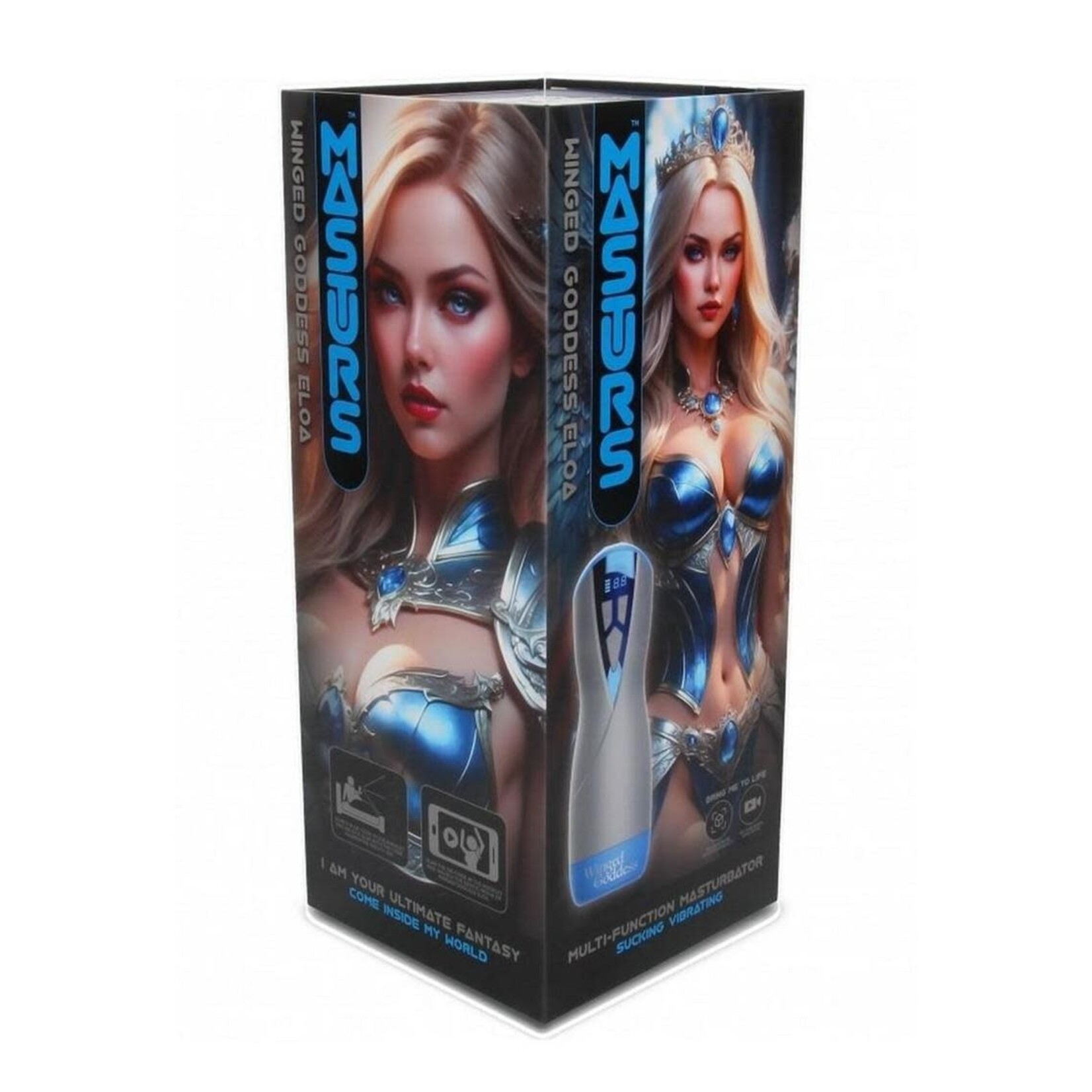 Masturs Eloa Winged Goddess Rechargeable Multi Function Masturbator - Gray