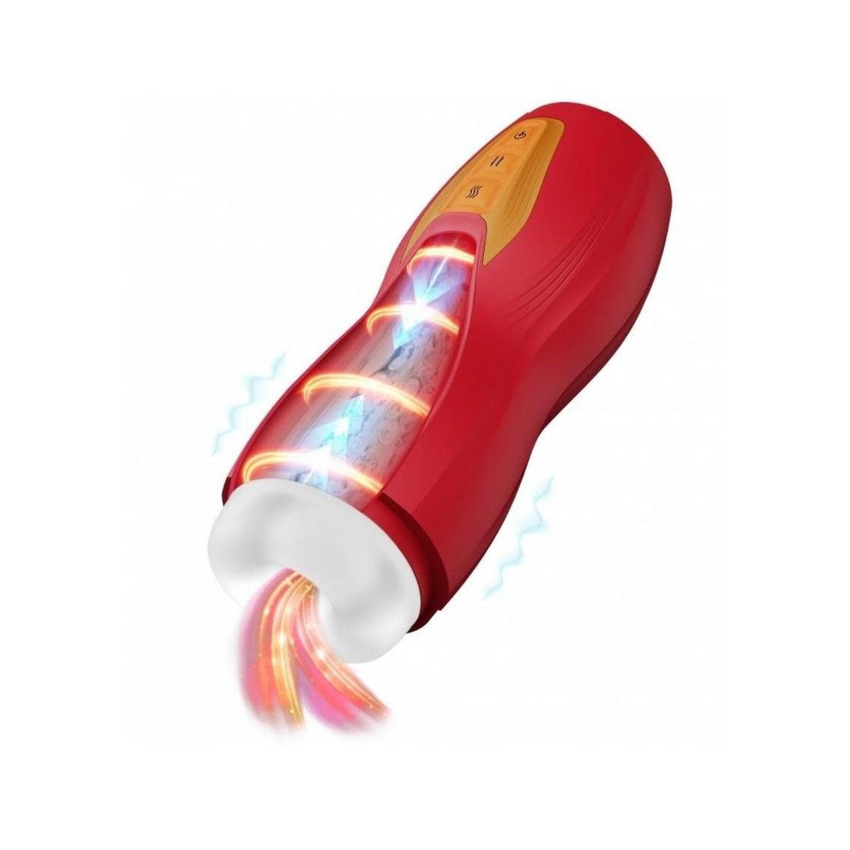 Masturs Solara Fire Sorceress Rechargeable Multi Function Masturbator - Red