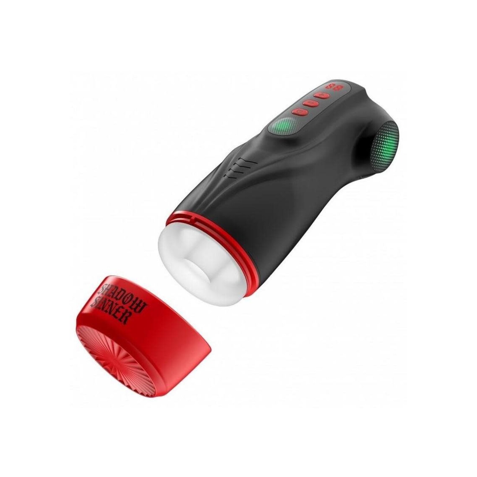 Masturs Raven Shadow Sinner Rechargeable Multi Function Masturbator - Black