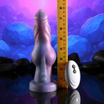 Gender X Imaginary Friend Rechargeable Silicone Vibrating Dildo with Remote Control - Multicolor