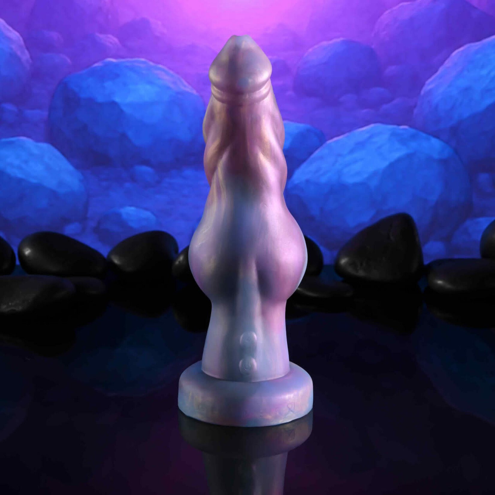 Gender X Imaginary Friend Rechargeable Silicone Vibrating Dildo with Remote Control - Multicolor