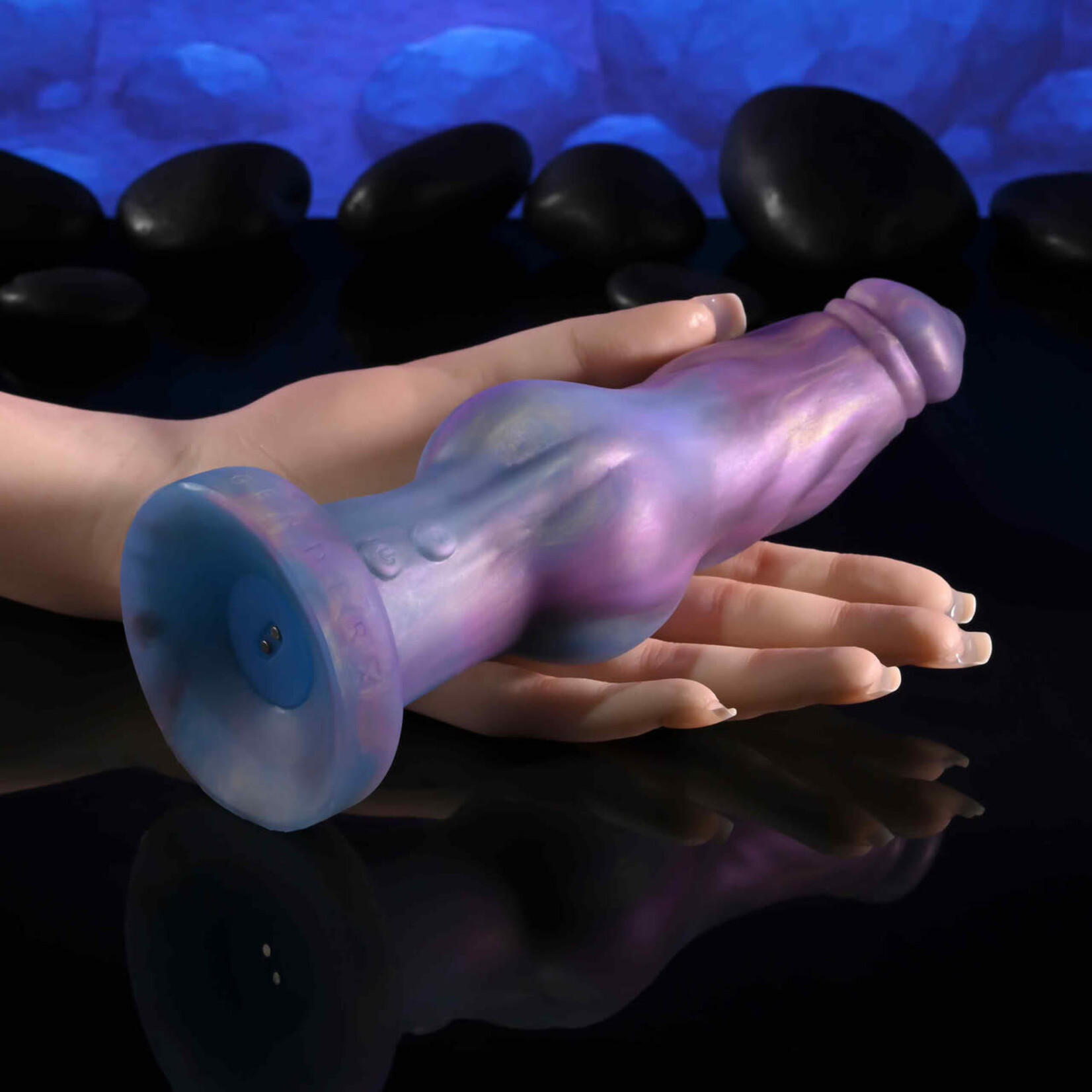 Gender X Imaginary Friend Rechargeable Silicone Vibrating Dildo with Remote Control - Multicolor