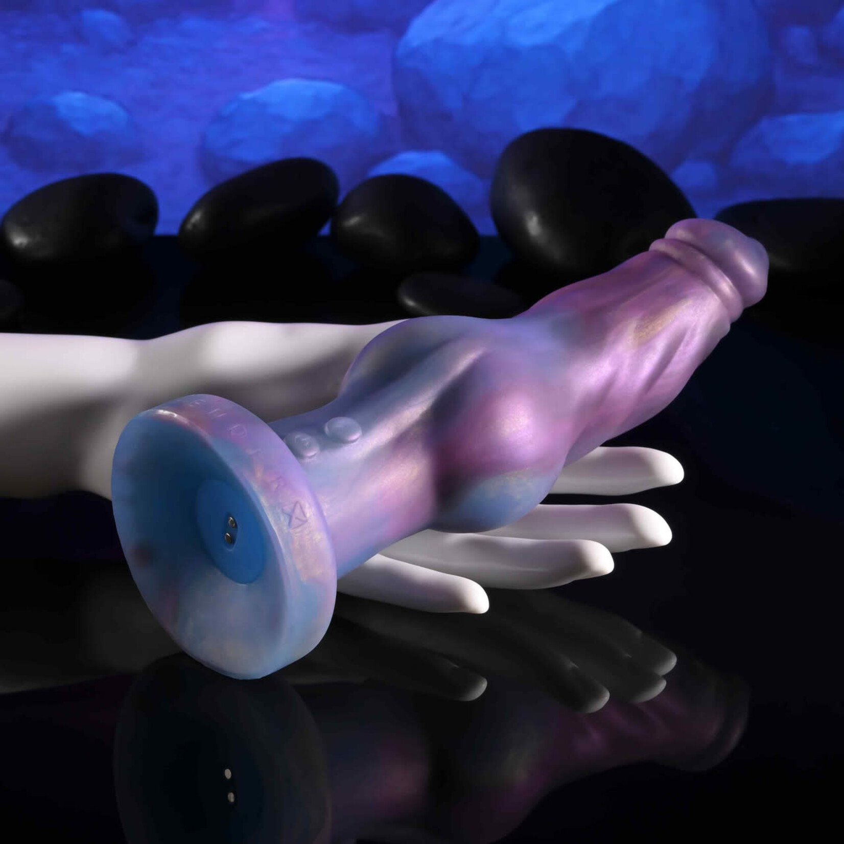 Gender X Imaginary Friend Rechargeable Silicone Vibrating Dildo with Remote Control - Multicolor