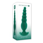 Gender X The Rattler Rechargeable Silicone Twirling Prostate Vibrator - Green