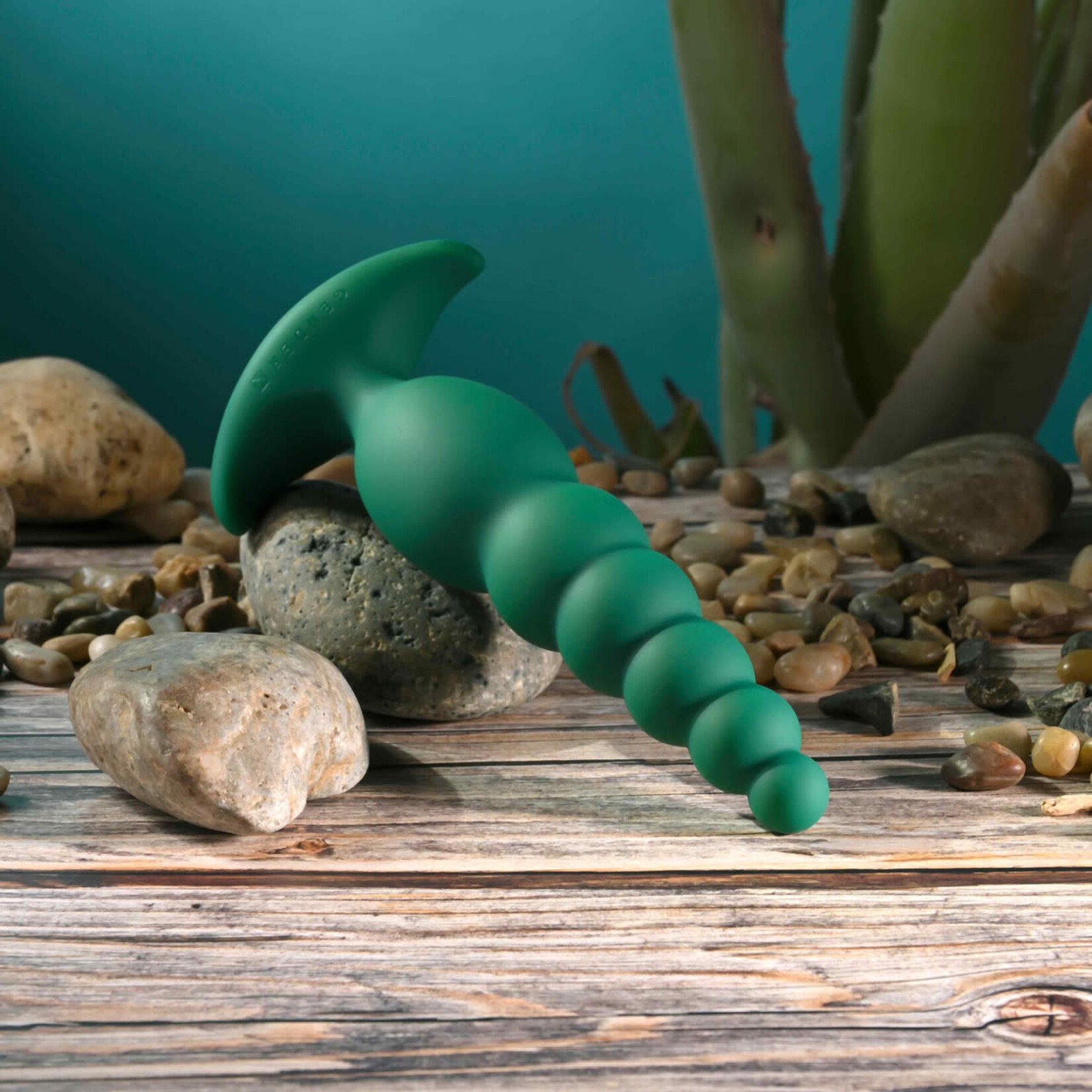 Gender X The Rattler Rechargeable Silicone Twirling Prostate Vibrator - Green