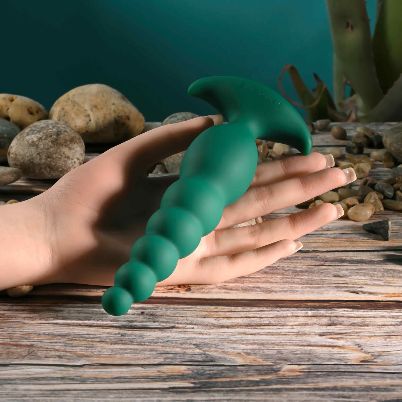 Gender X The Rattler Rechargeable Silicone Twirling Prostate Vibrator - Green