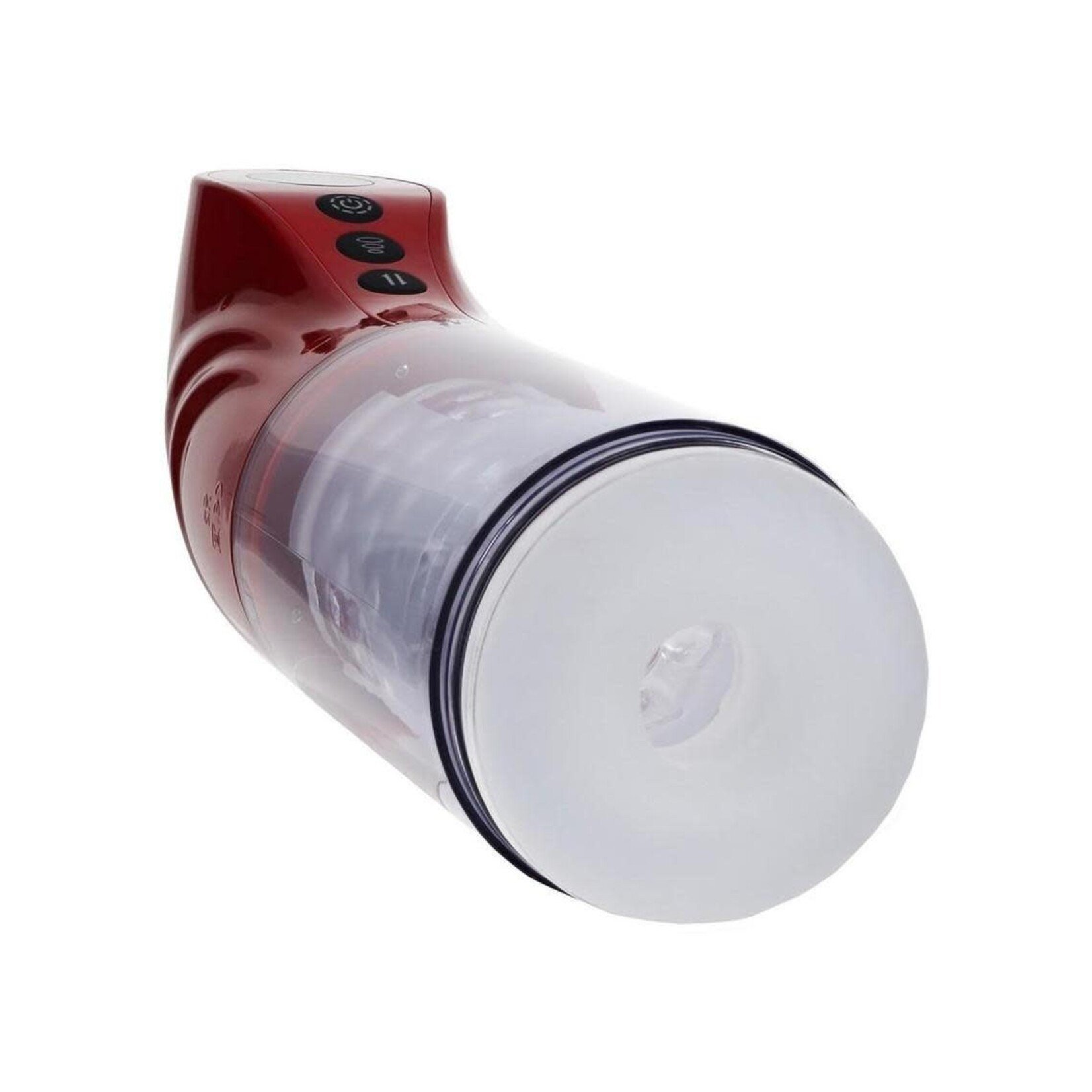 Pumped StrokeMate Multi-Function Rechargeable Masturbator - Metallic Red