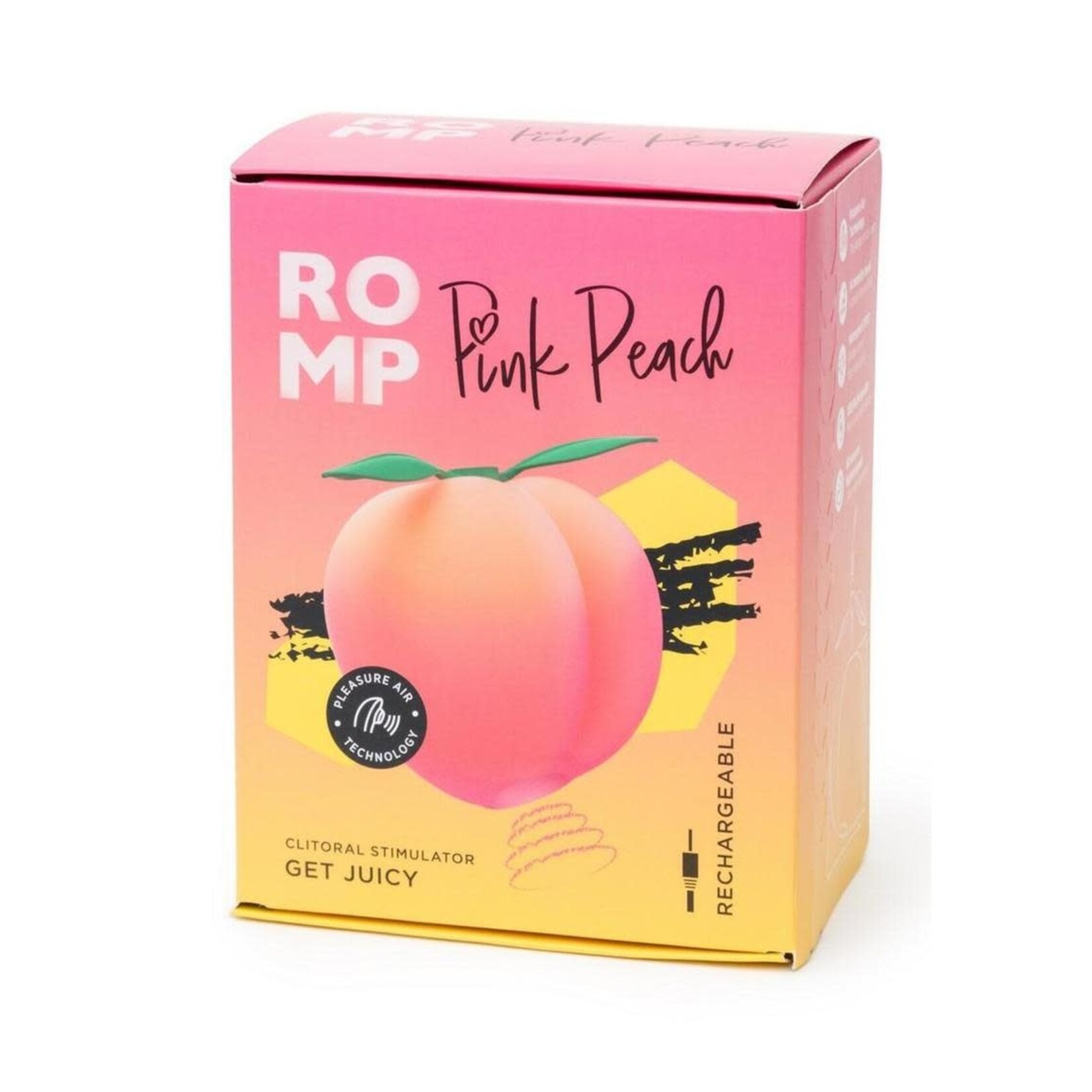 Romp Pink Peach Rechargeable Silicone Vibrator - Orange