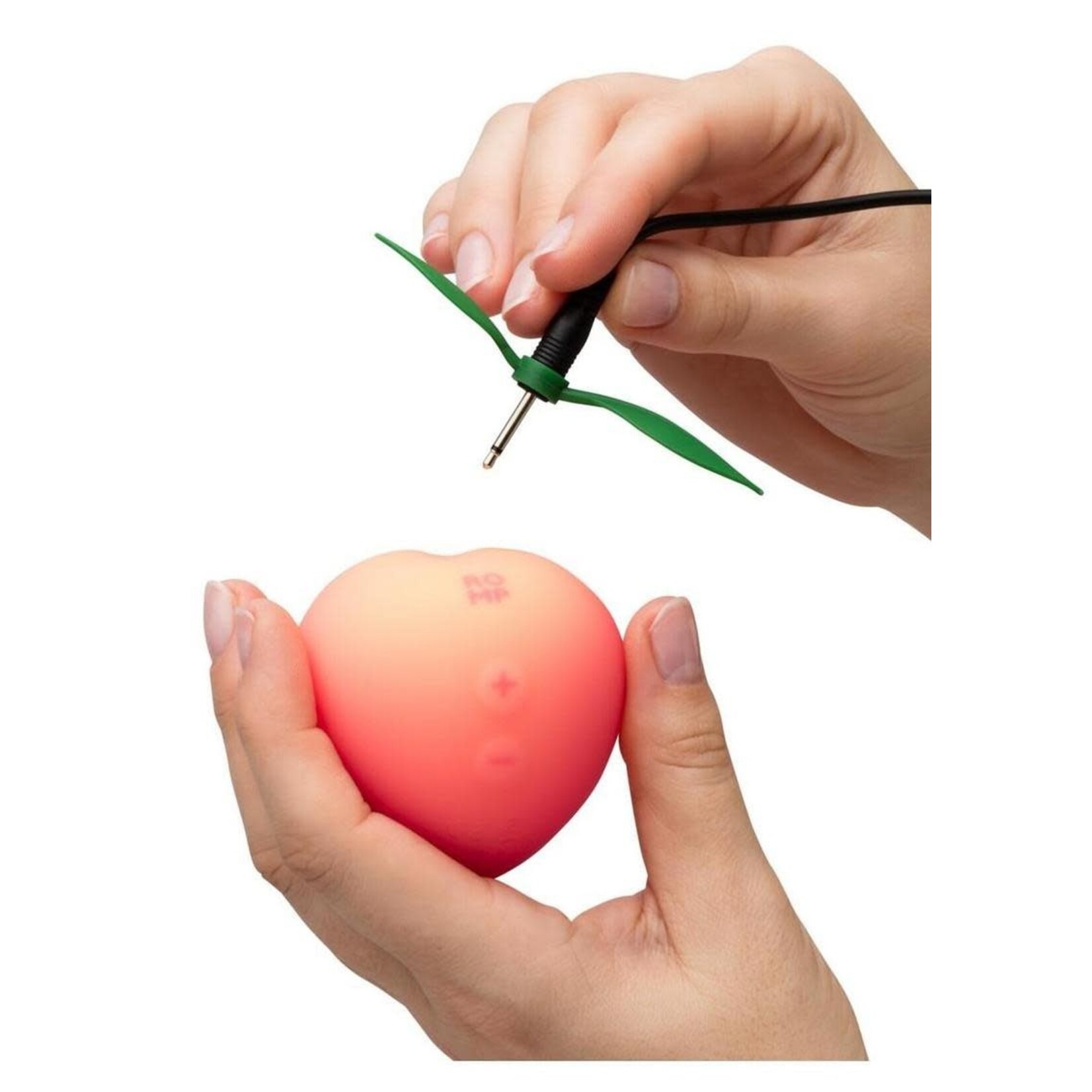 Romp Pink Peach Rechargeable Silicone Vibrator - Orange