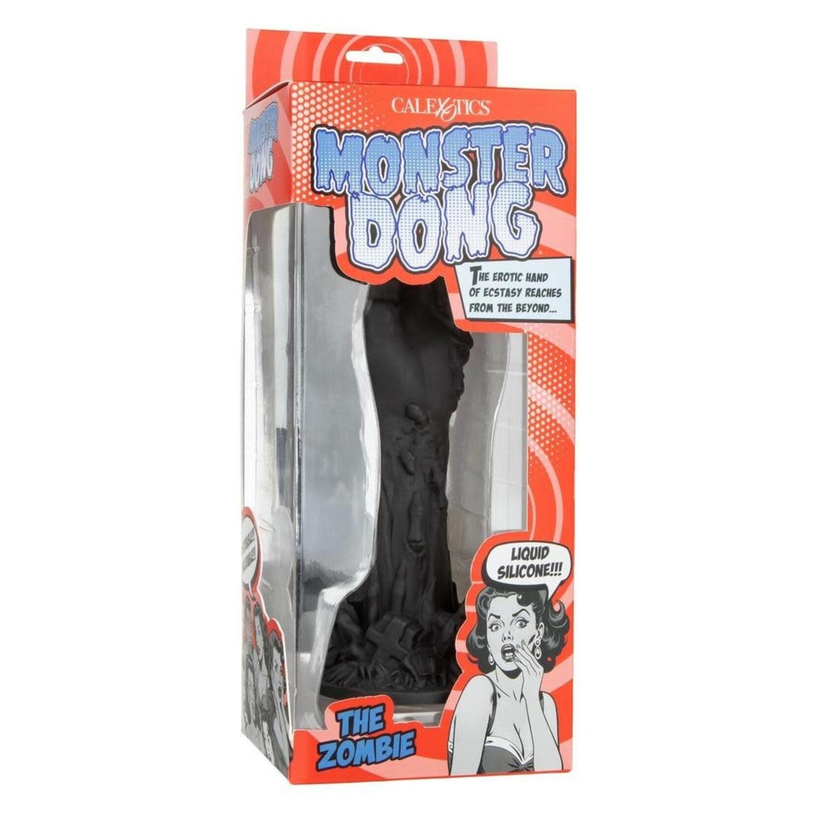 Monster Dong The Zombie Silicone Dildo 9in - Black