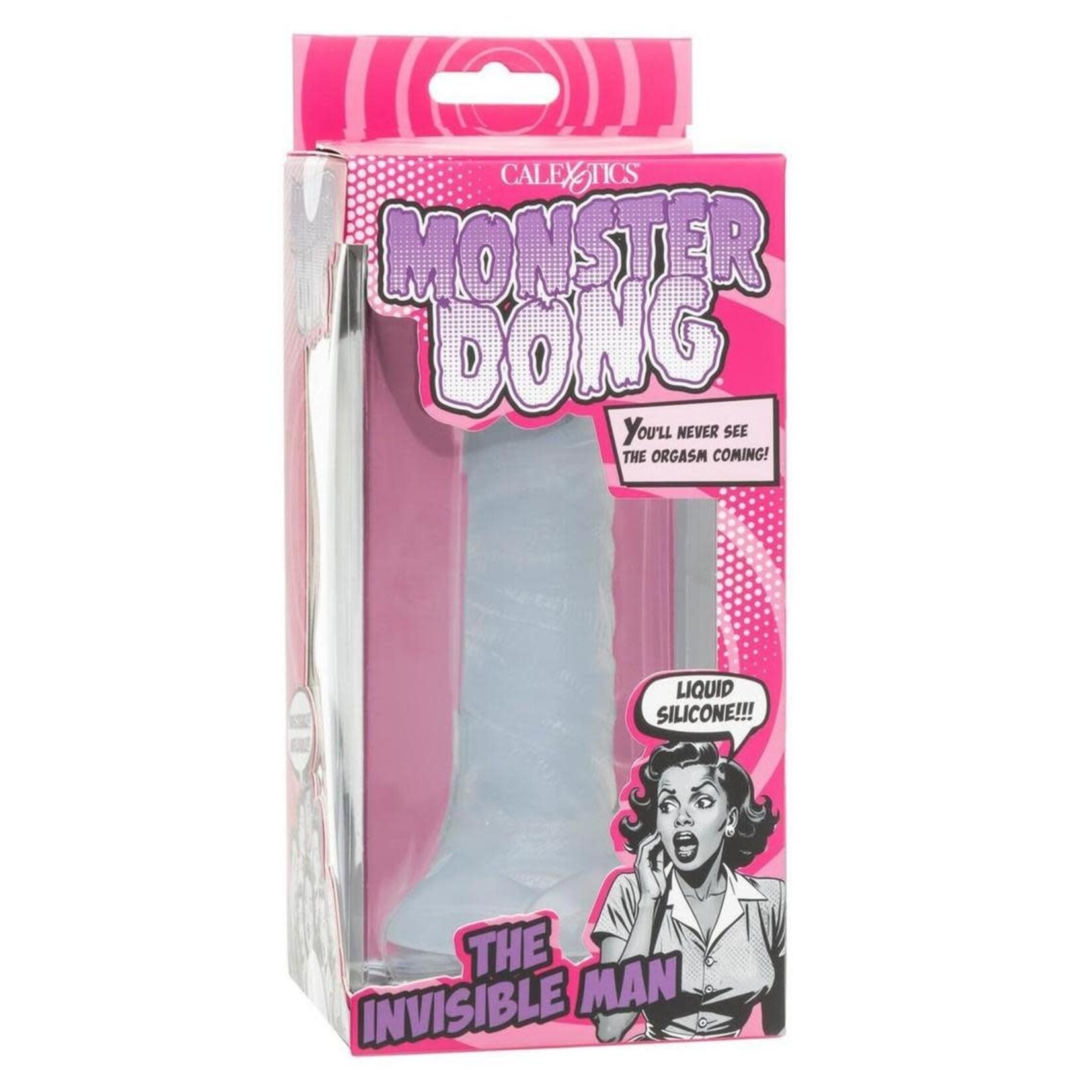 Monster Dong The Invisible Man Silicone Dildo 6in - Clear