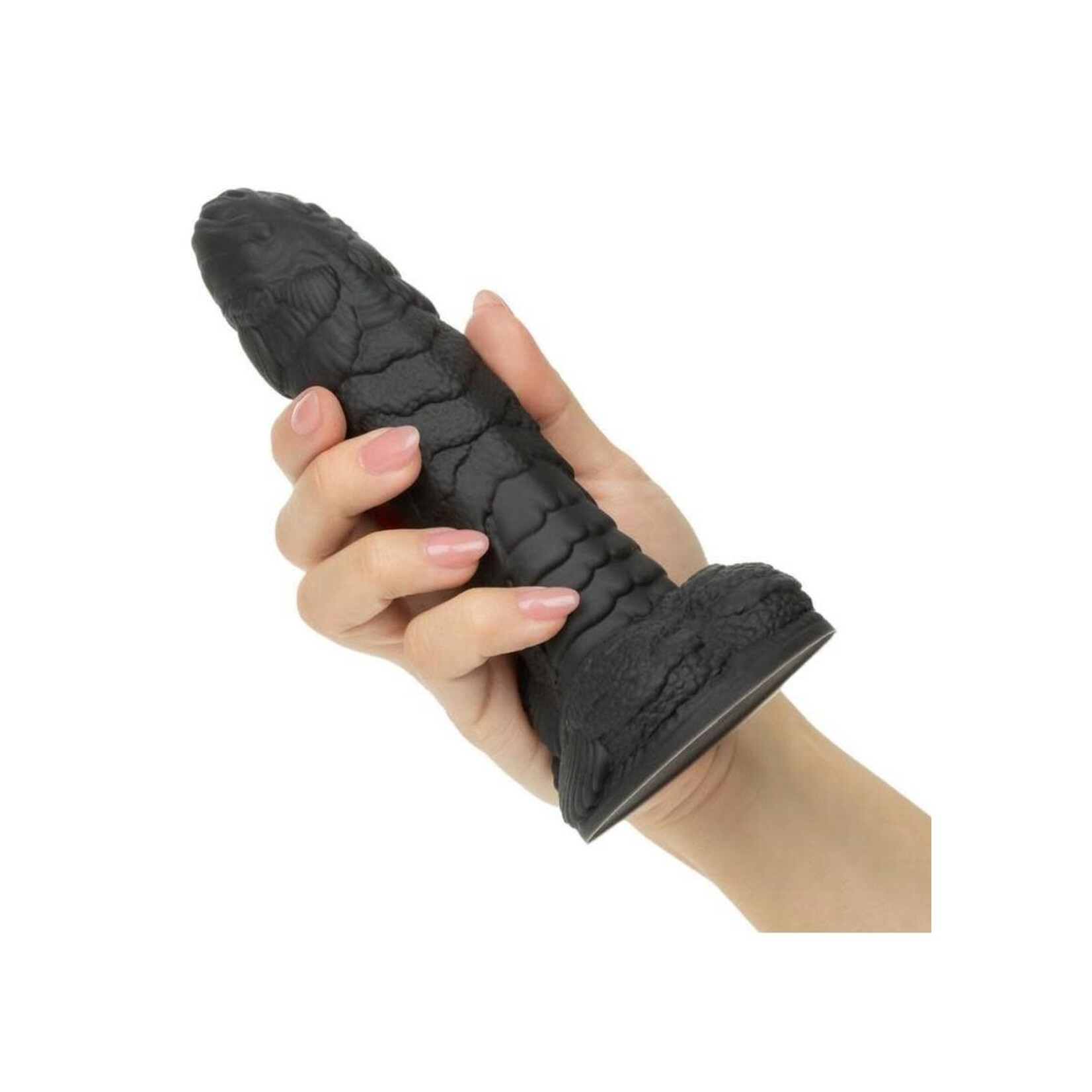 Monster Dong The Gill Man Silicone Dildo 7.25in - Black