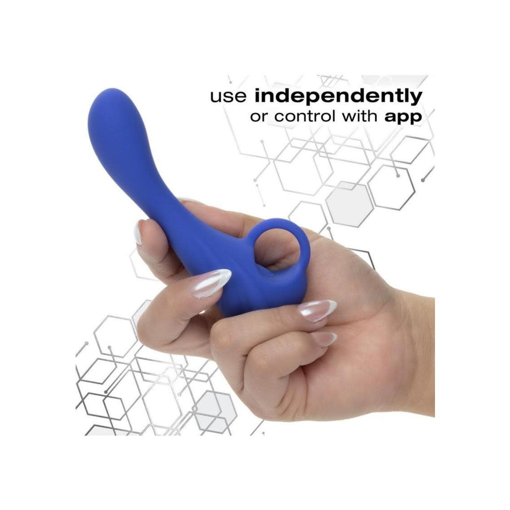 CalExotics Connect Explorer Rechargeable Silicone App Compatible Probe - Purple