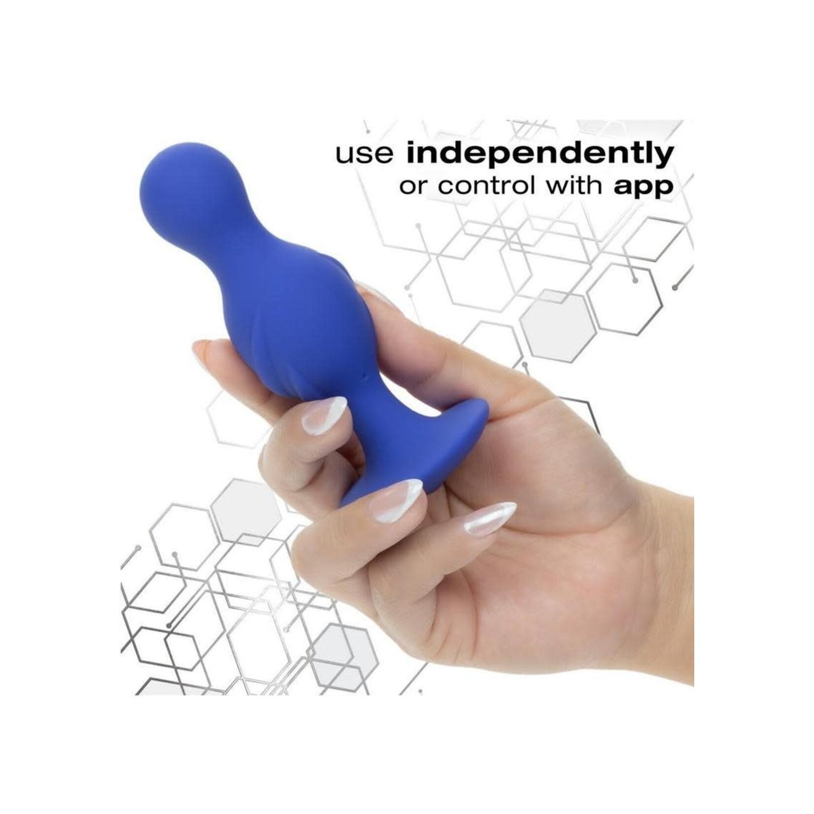 CalExotics Connect Advanced Rechargeable Silicone App Compatible Probe - Purple