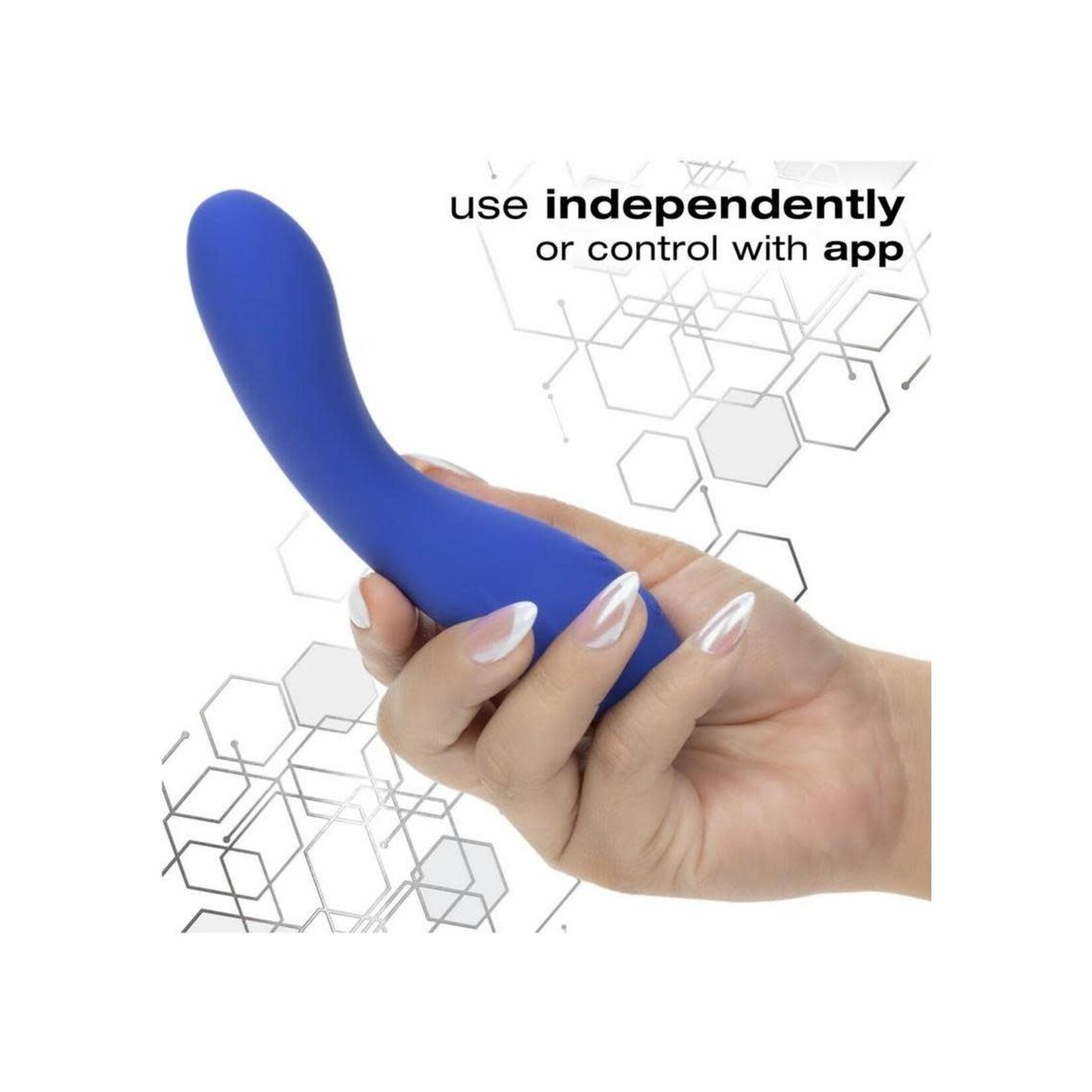 CalExotics Connect Warming Rechargeable Silicone App Compatible Wand - Purple