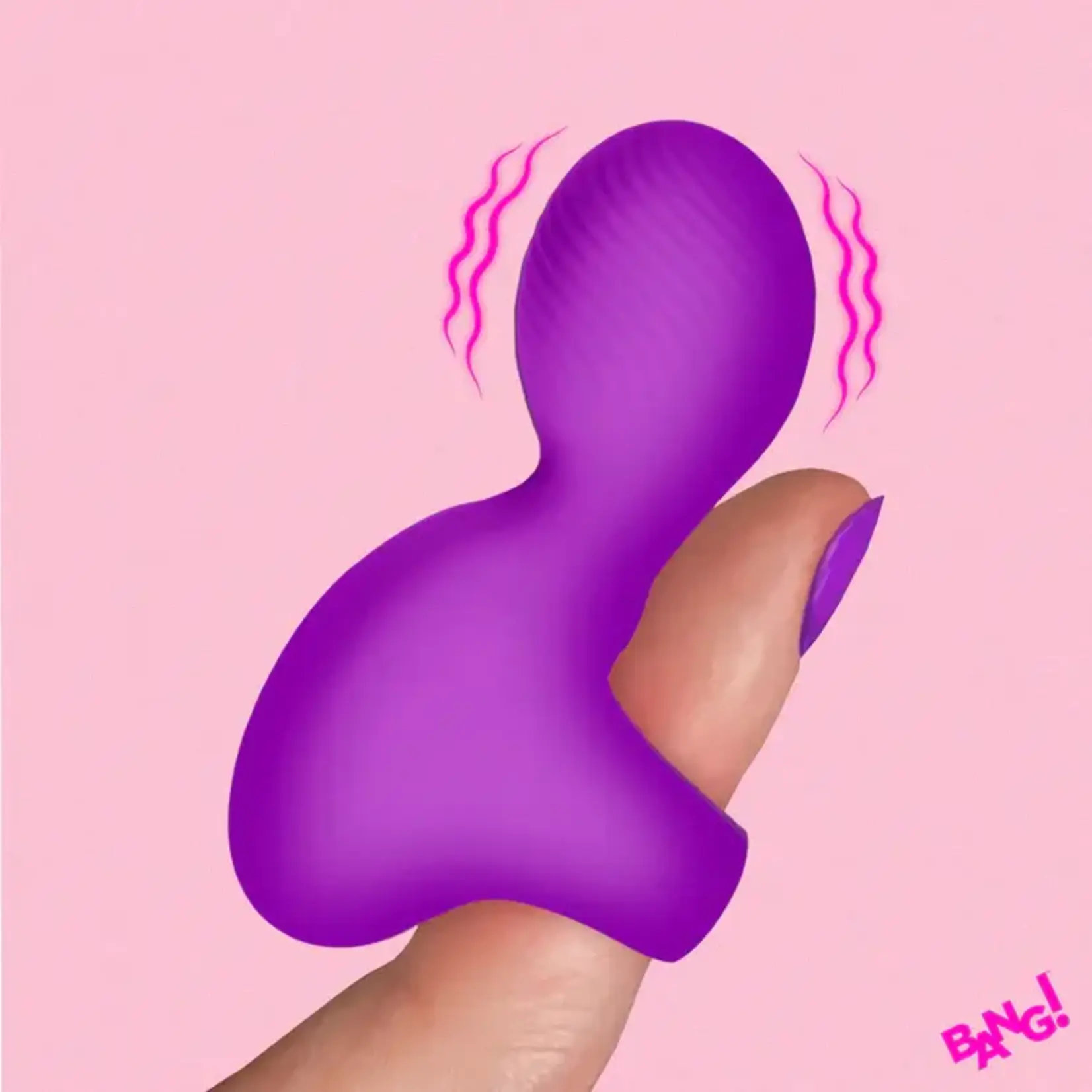 Bang! Silicone Rechargeable Finger Vibe - Purple