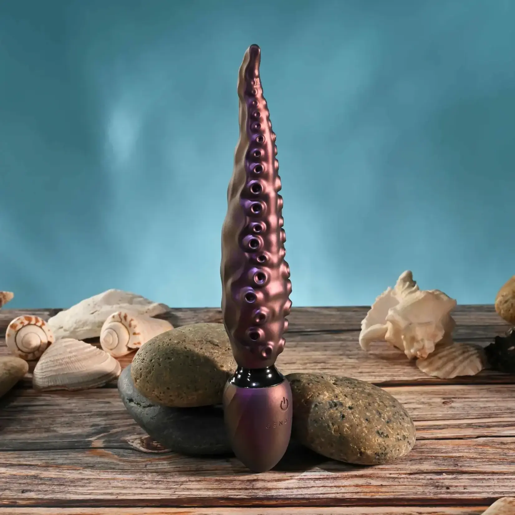 Gender X Into the Deep Rechargeable Silicone Vibrating Dildo - Purple