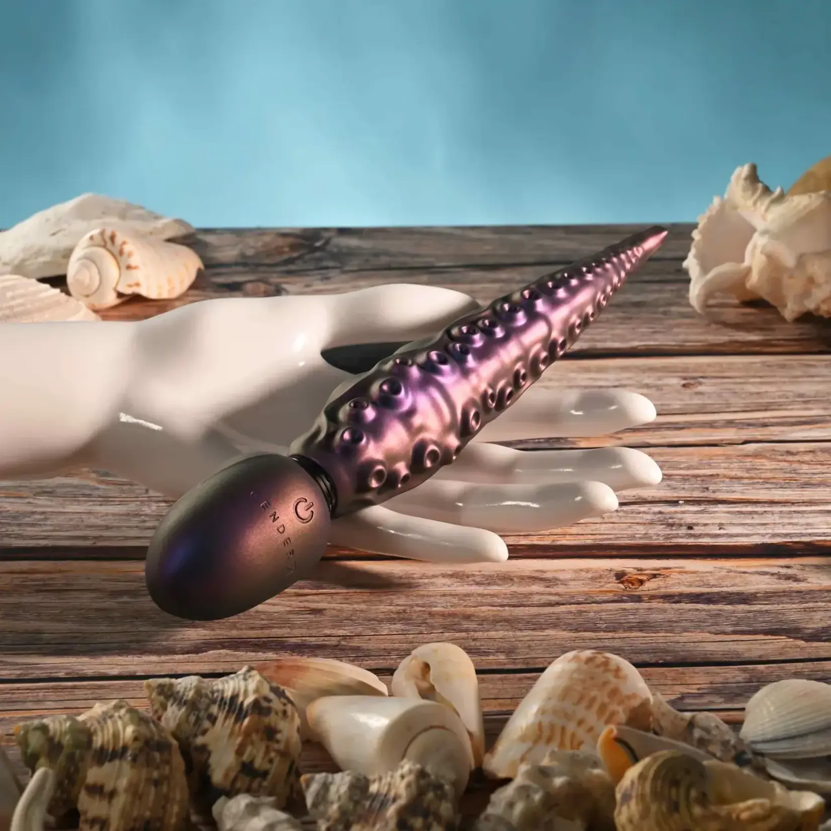 Gender X Into the Deep Rechargeable Silicone Vibrating Dildo - Purple