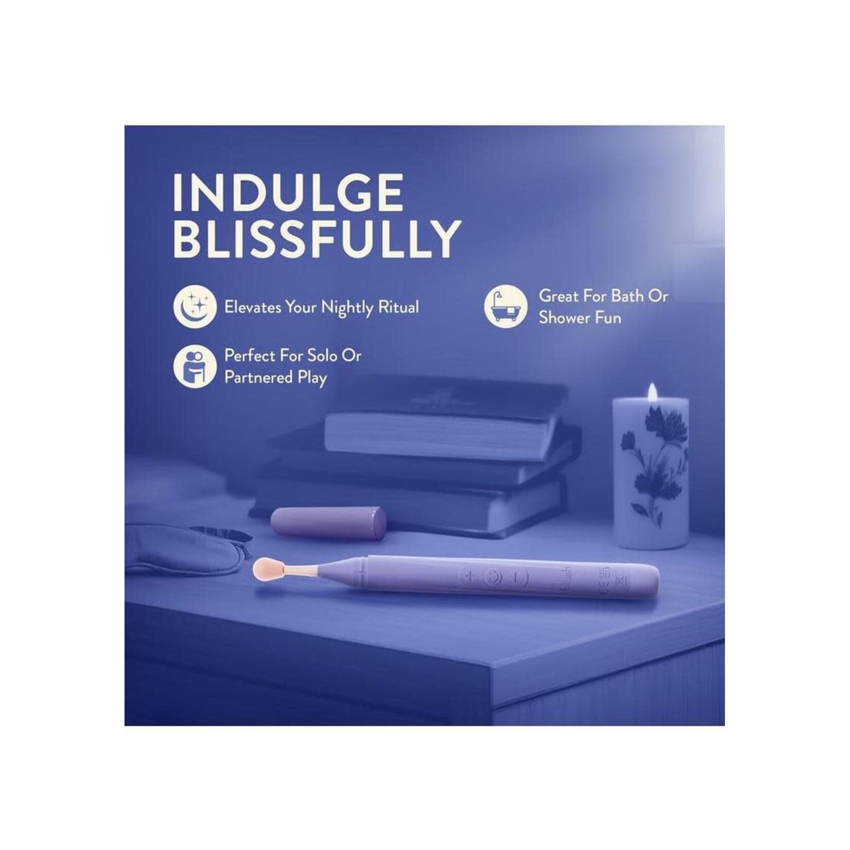 Blush Collection Juno Rechargeable Oscillating Wand Vibrator - Purple