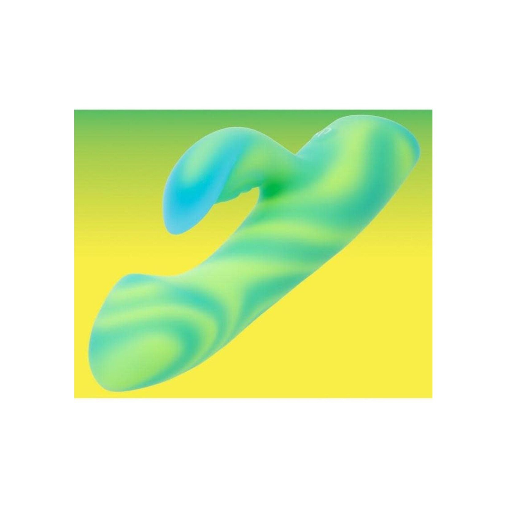 Endless Summer Twilight Tease Dual Vibe Light-up Rechargeable Silicone Massager - Green