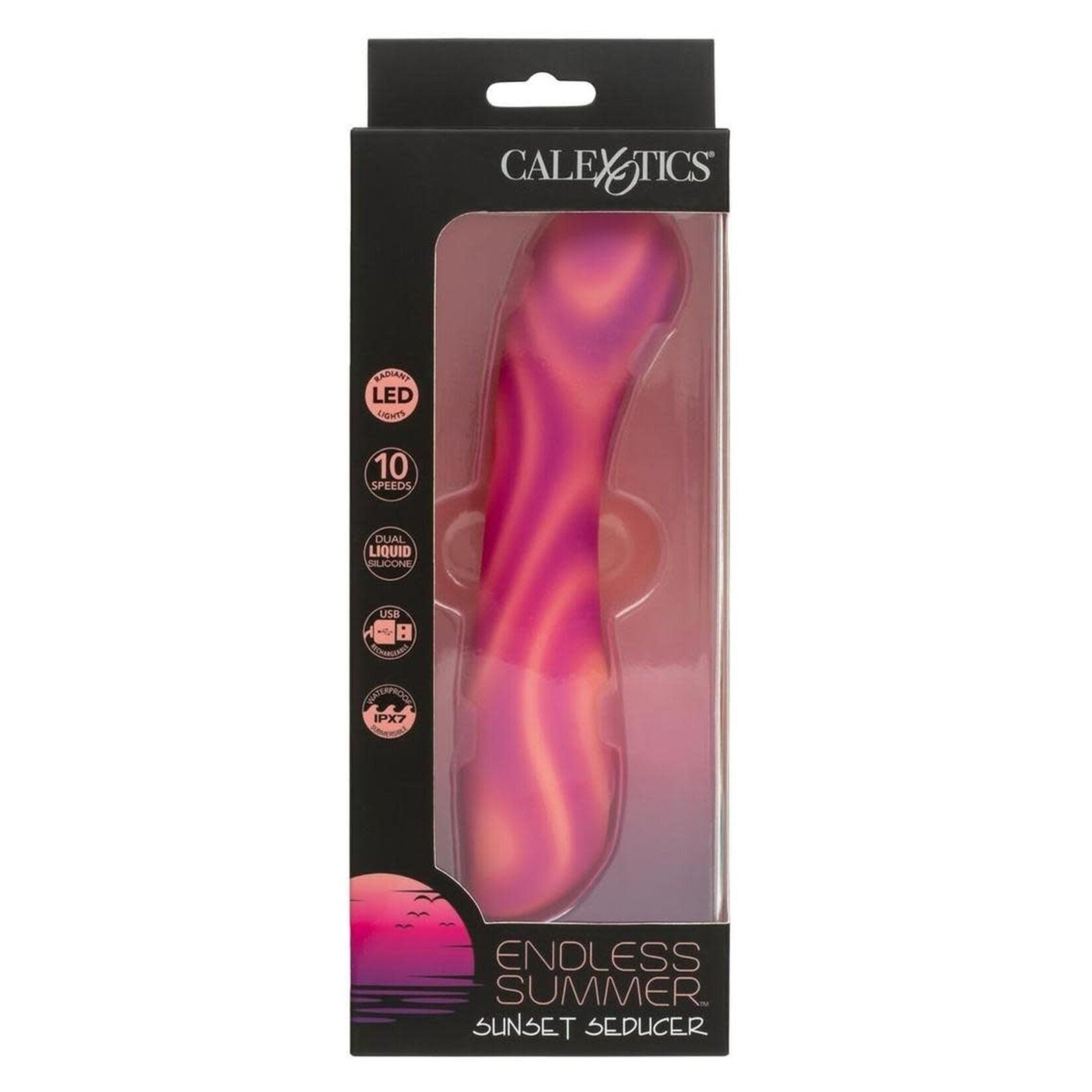 Endless Summer Sunset Seducer Light-up Rechargeable Silicone Massager - Pink