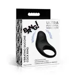 Bang! Vibrating Silicone Cock Ring - Black