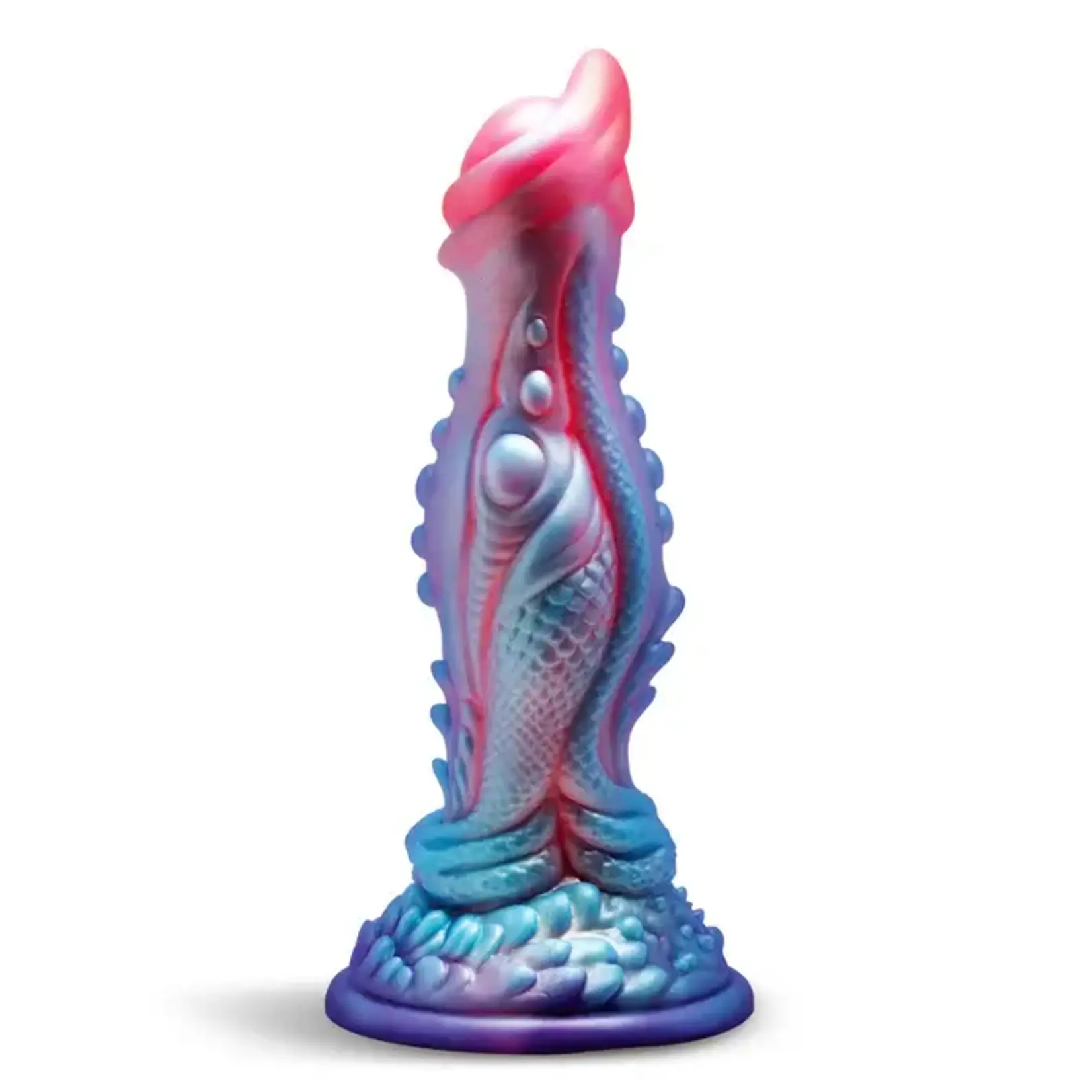Creature Cocks Delphine Mermaid Silicone Dildo - Blue/Pink