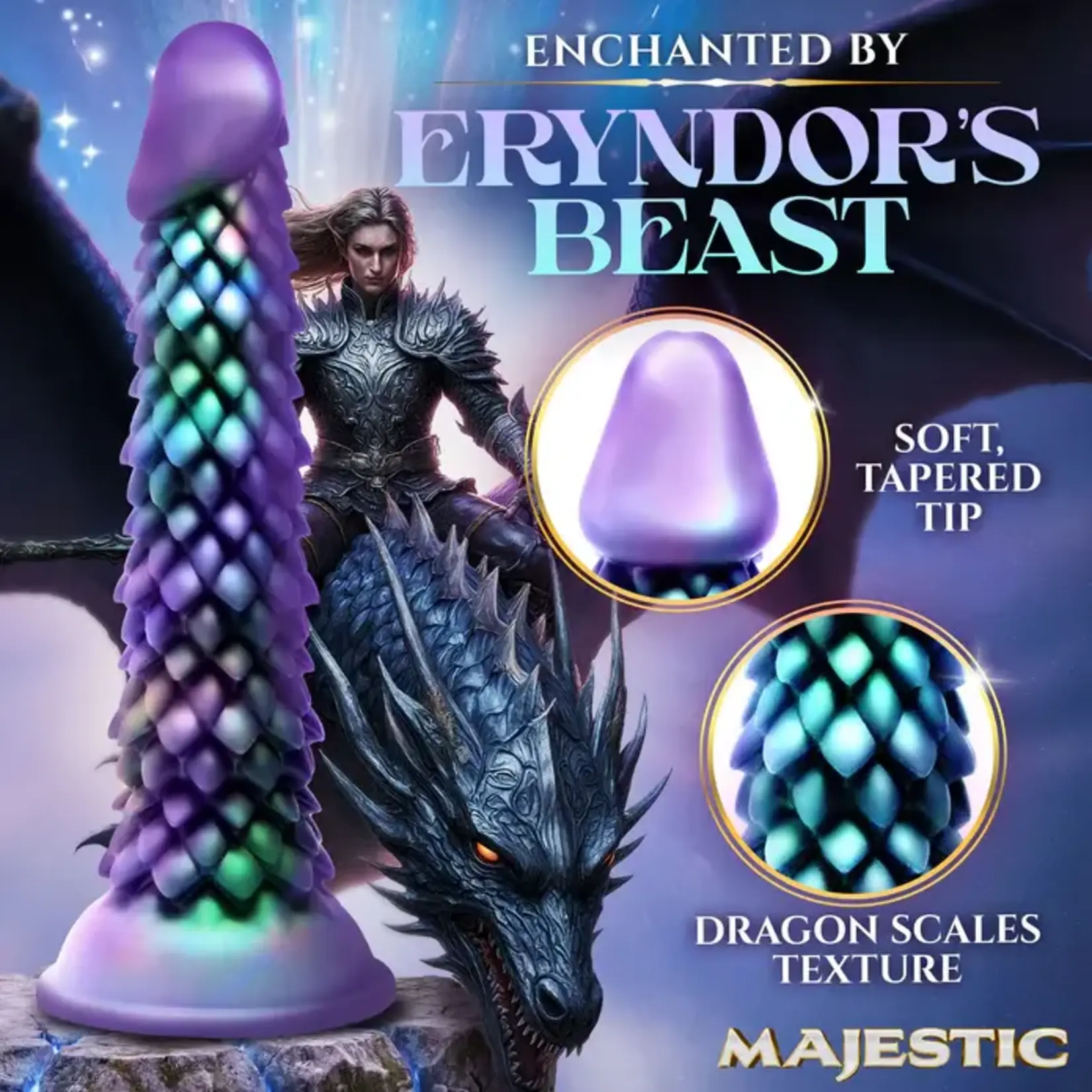 Creature Cocks Eryndor Silicone Dildo - Multicolor