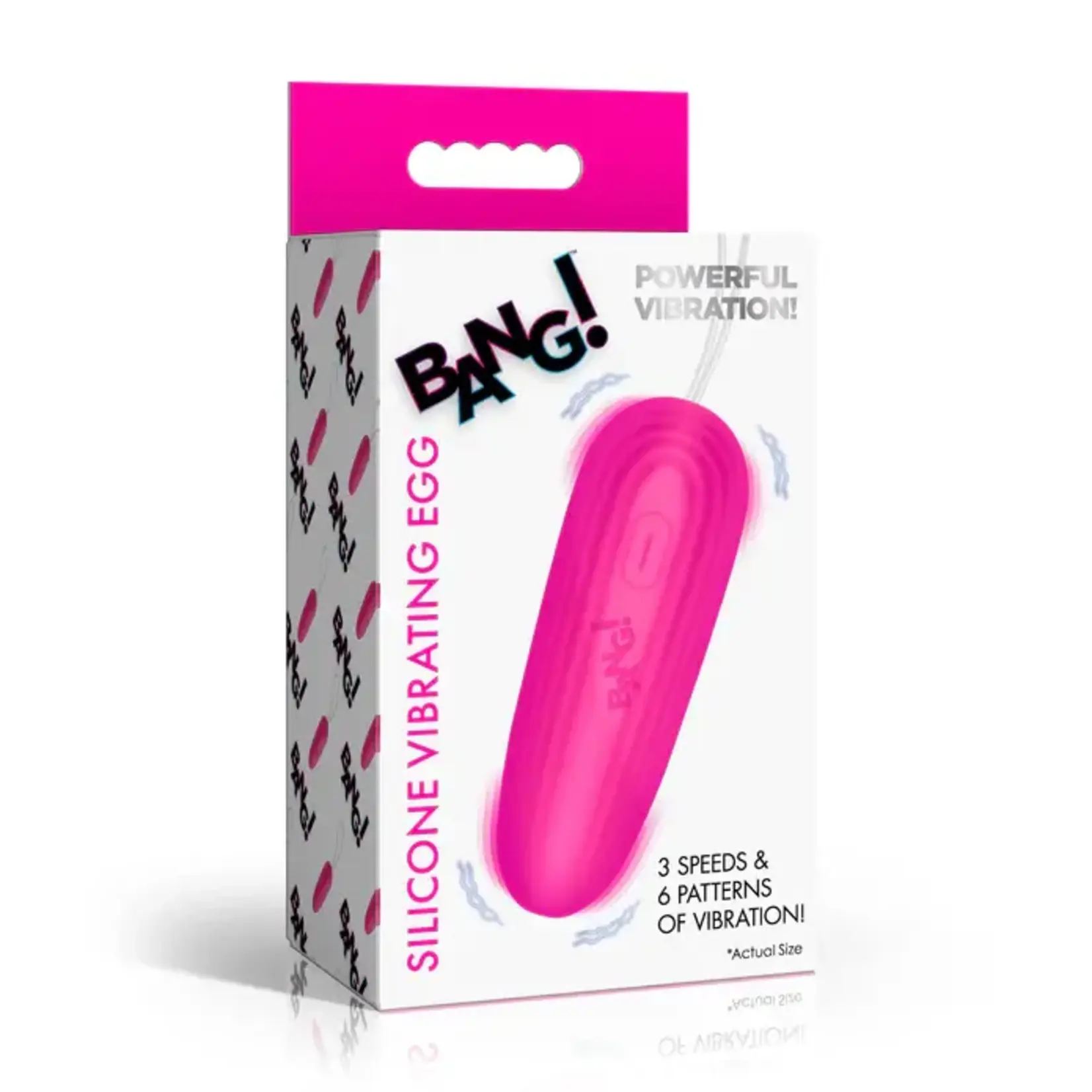 Bang! Silicone Vibrating Egg - Pink